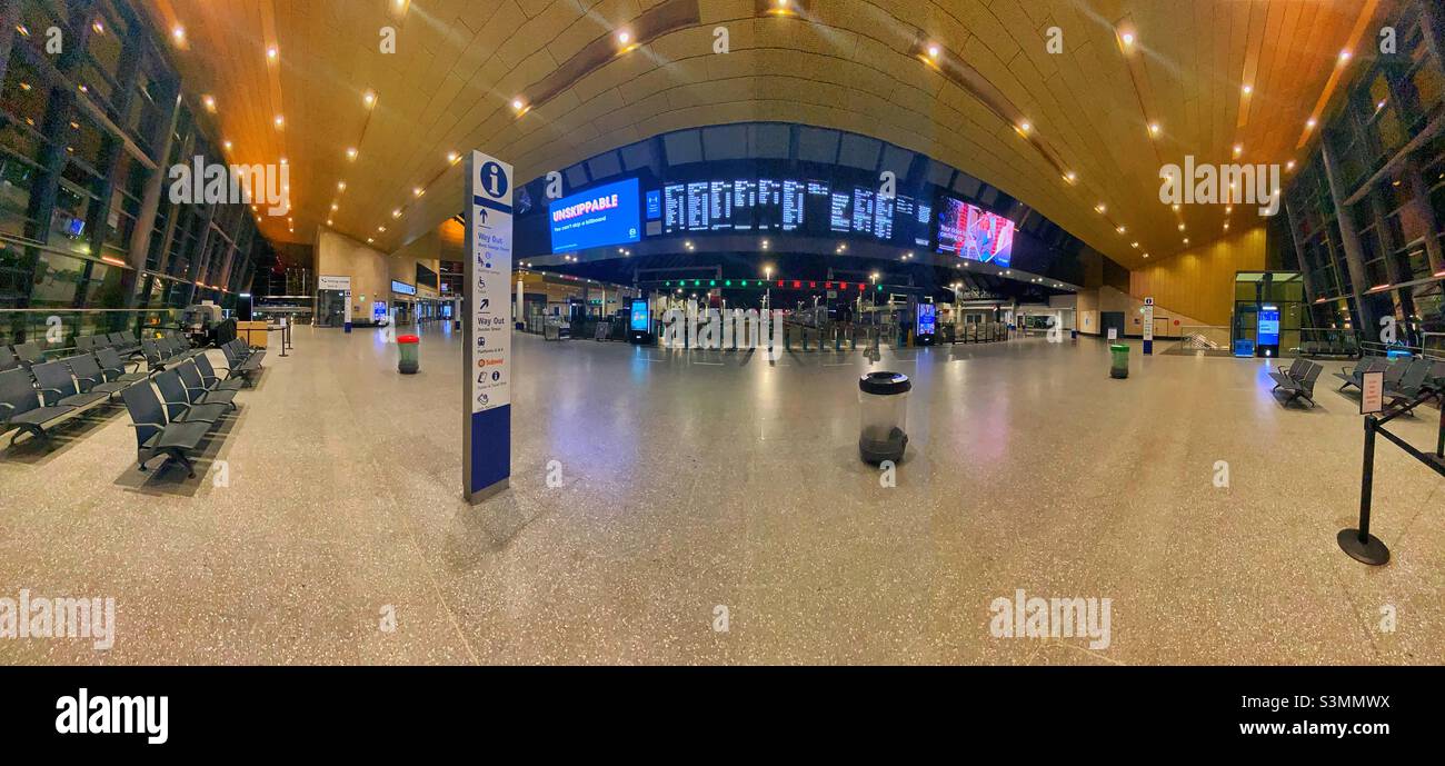 Glasgow Queen Street Station Panorama - Smartphone Captured Stock Image