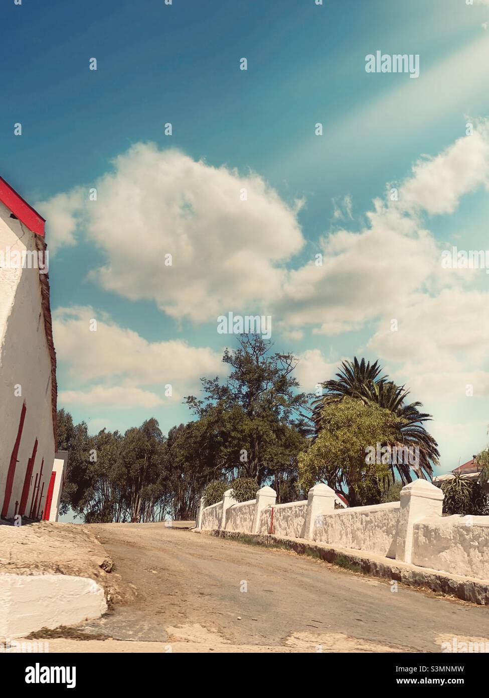 Farmstead,Boland, Western Cape Province, South Africa. - Smartphone Captured Stock Image