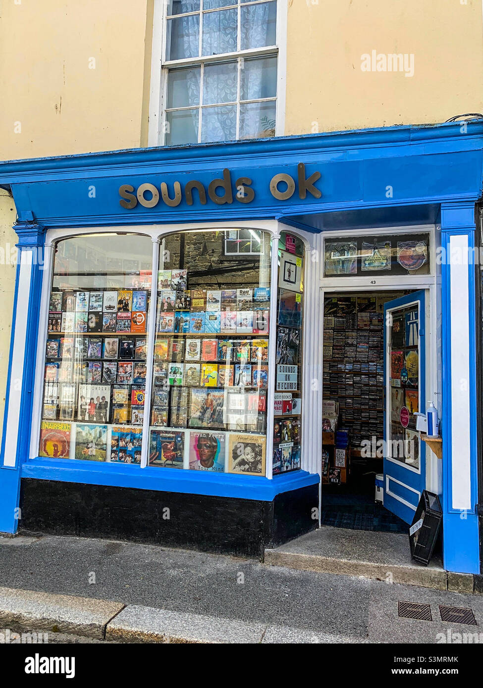 Sounds OK record shop in Falmouth Cornwall Stock Photo