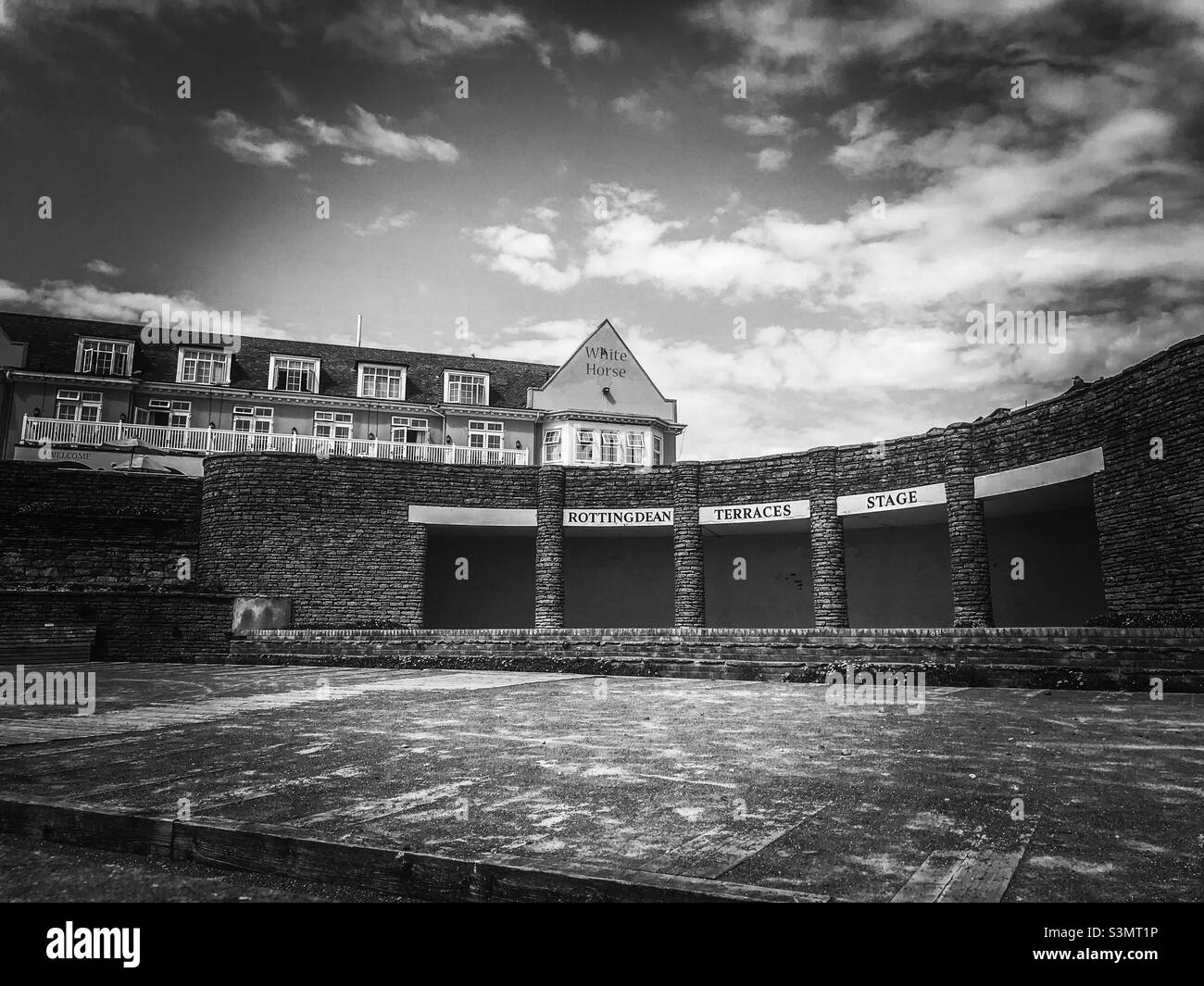 Rottingdean outside theatre, Sussex - Smartphone Captured Stock Image