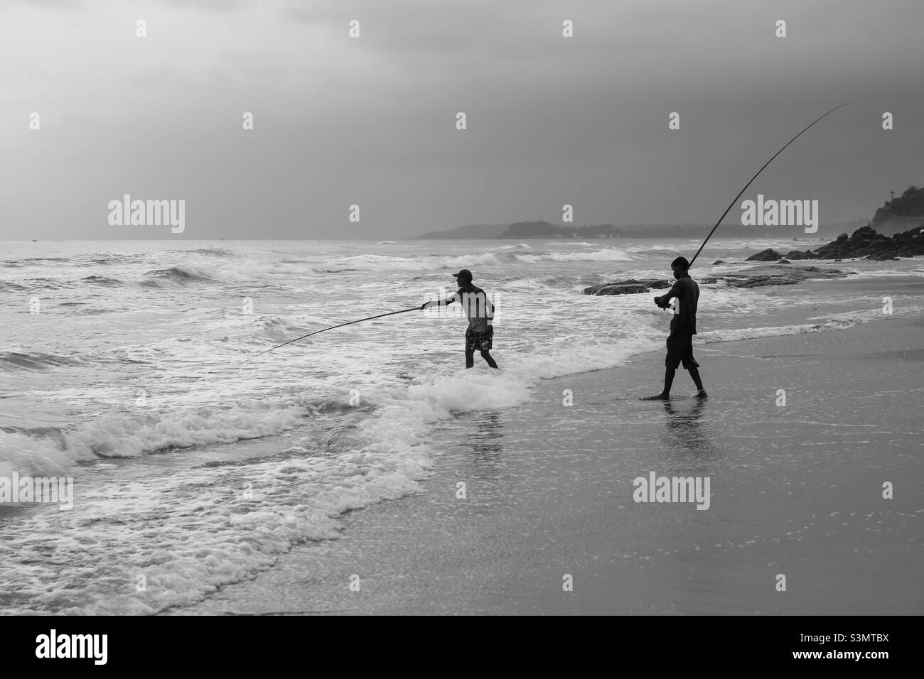 Fishermen Black and White Stock Photos & Images - Alamy