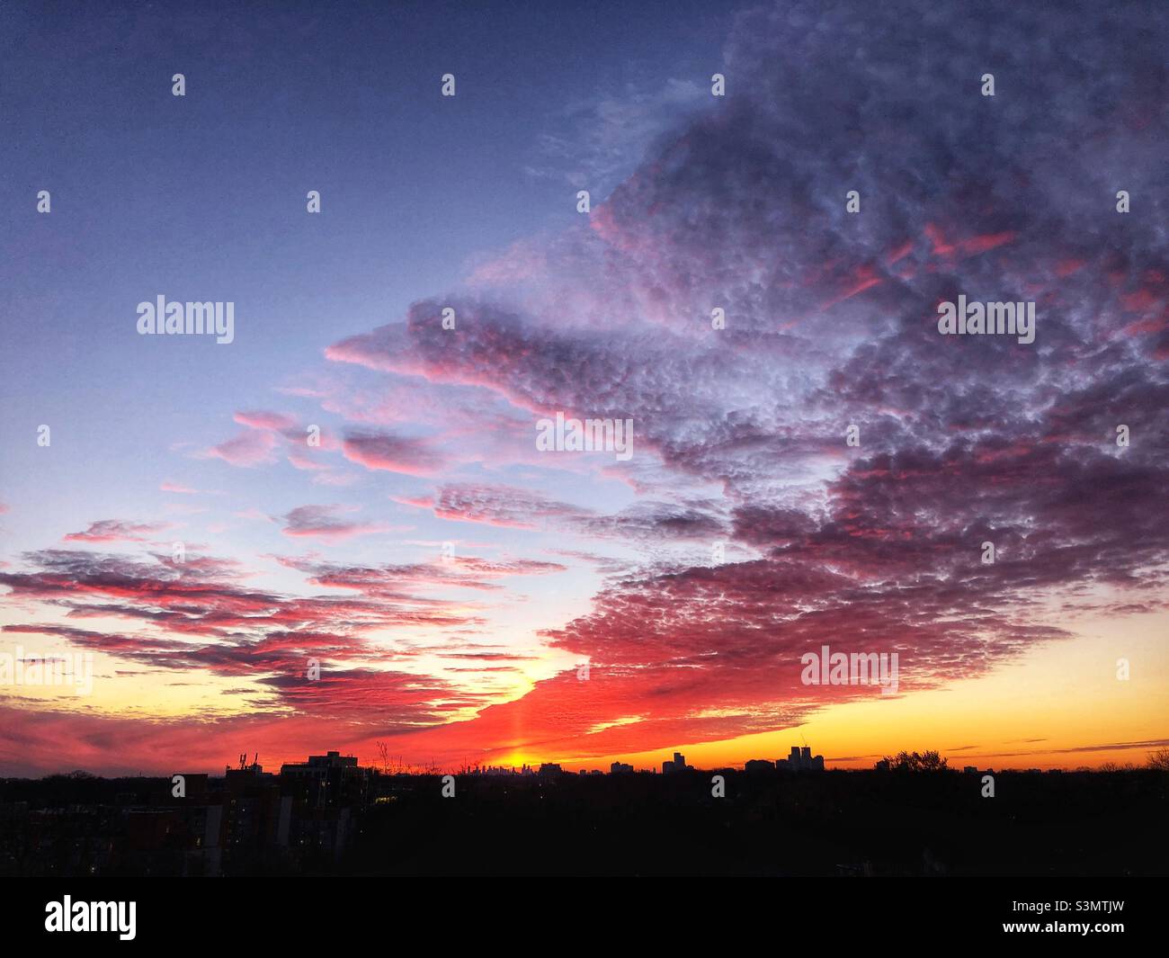 A beautiful sunset. Stock Photo