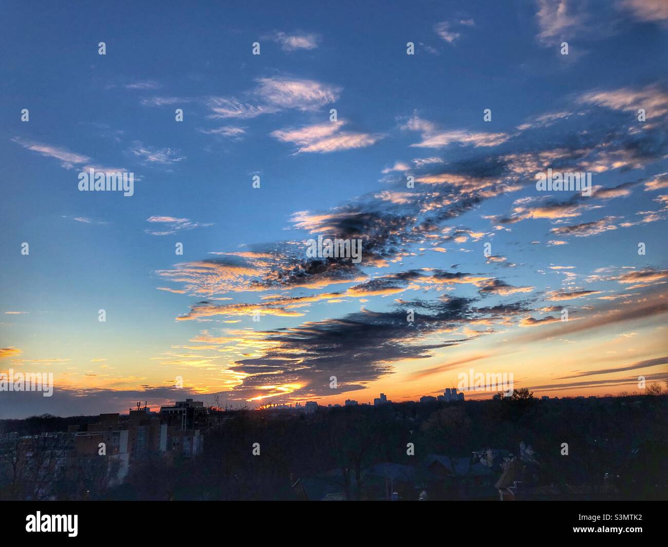 Evening sky. Stock Photo