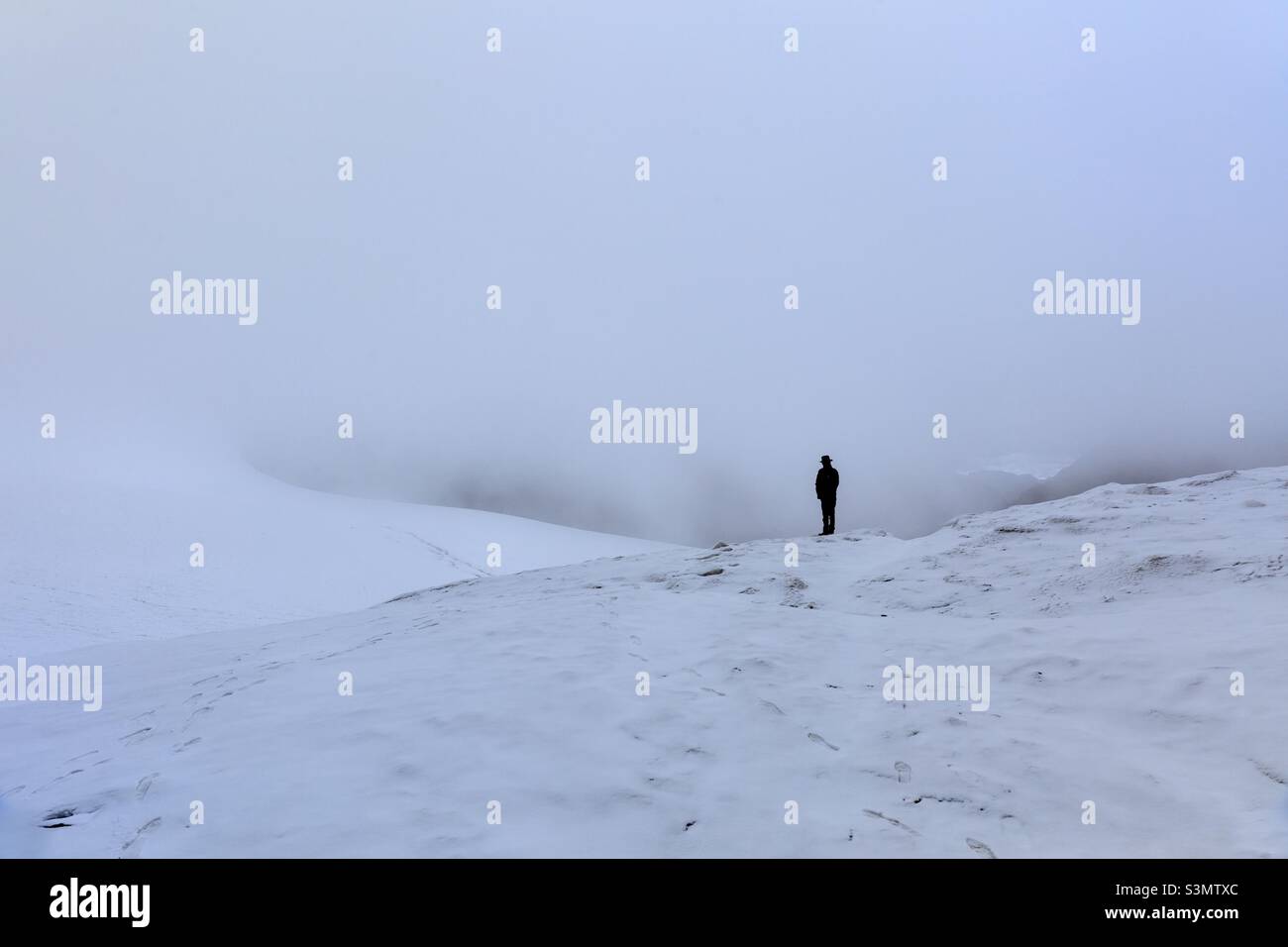 Bad weather in Himalaya, India - Smartphone Captured Stock Image