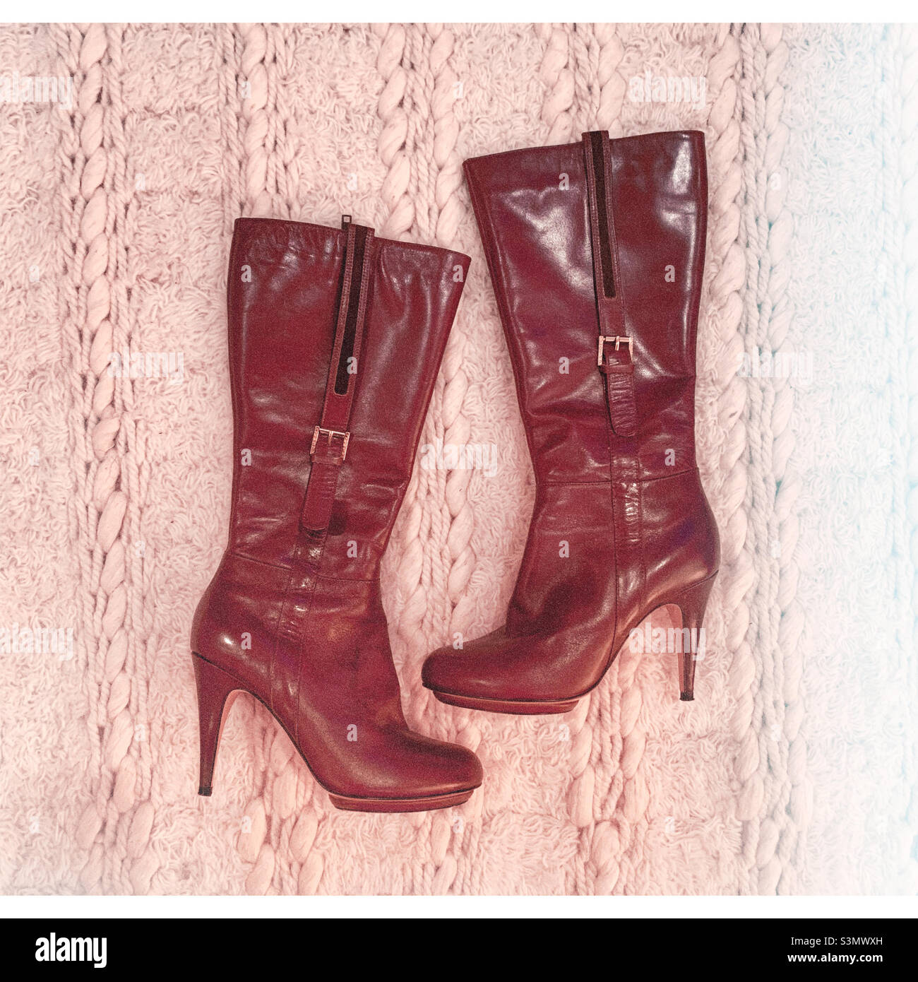 High heeled boots Stock Photo