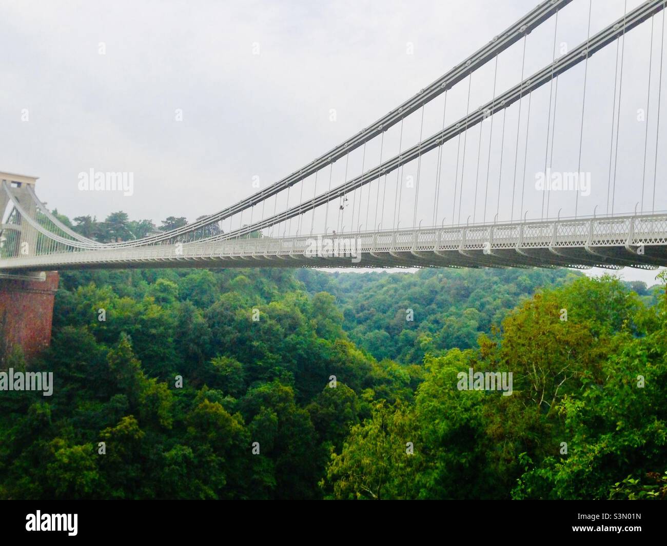 Clifton suspension bridge in Bristol England UK Stock Photo