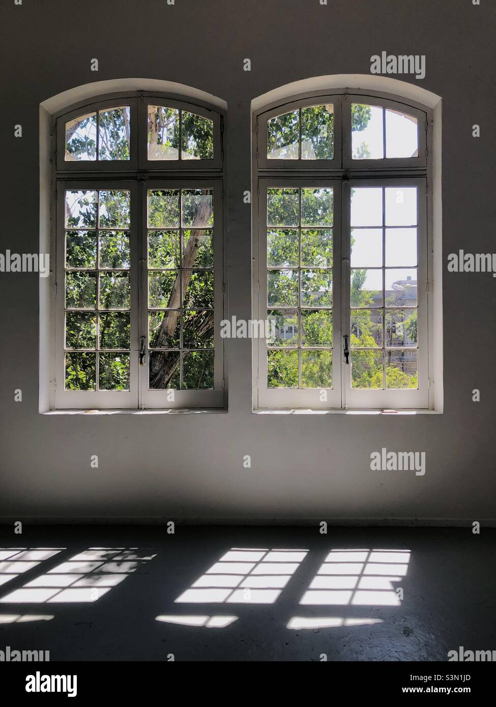 Windows. Minimalism - Smartphone Captured Stock Image