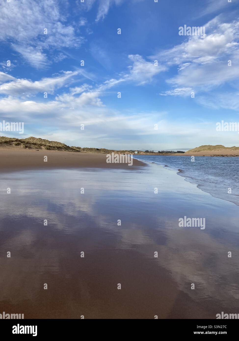 Newburgh beach reflections of the sky Stock Photo