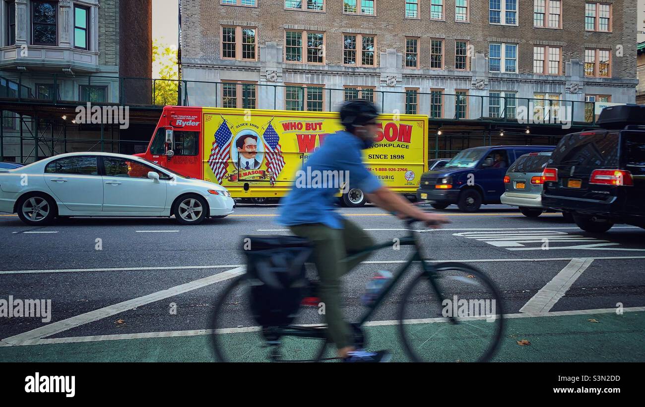 A man on the bicycle - Smartphone Captured Stock Image