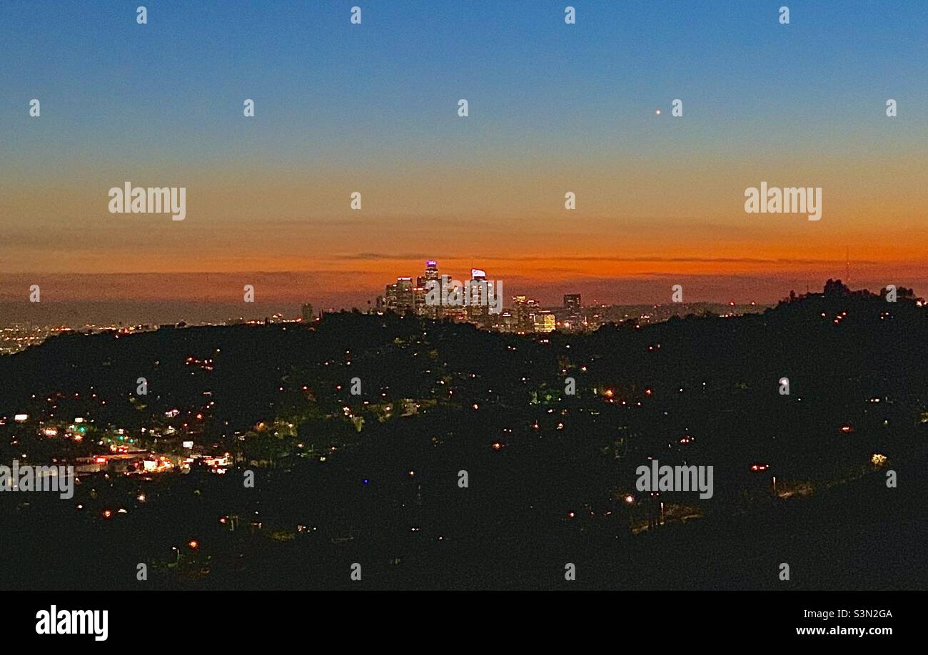 Los Angeles sunset Stock Photo
