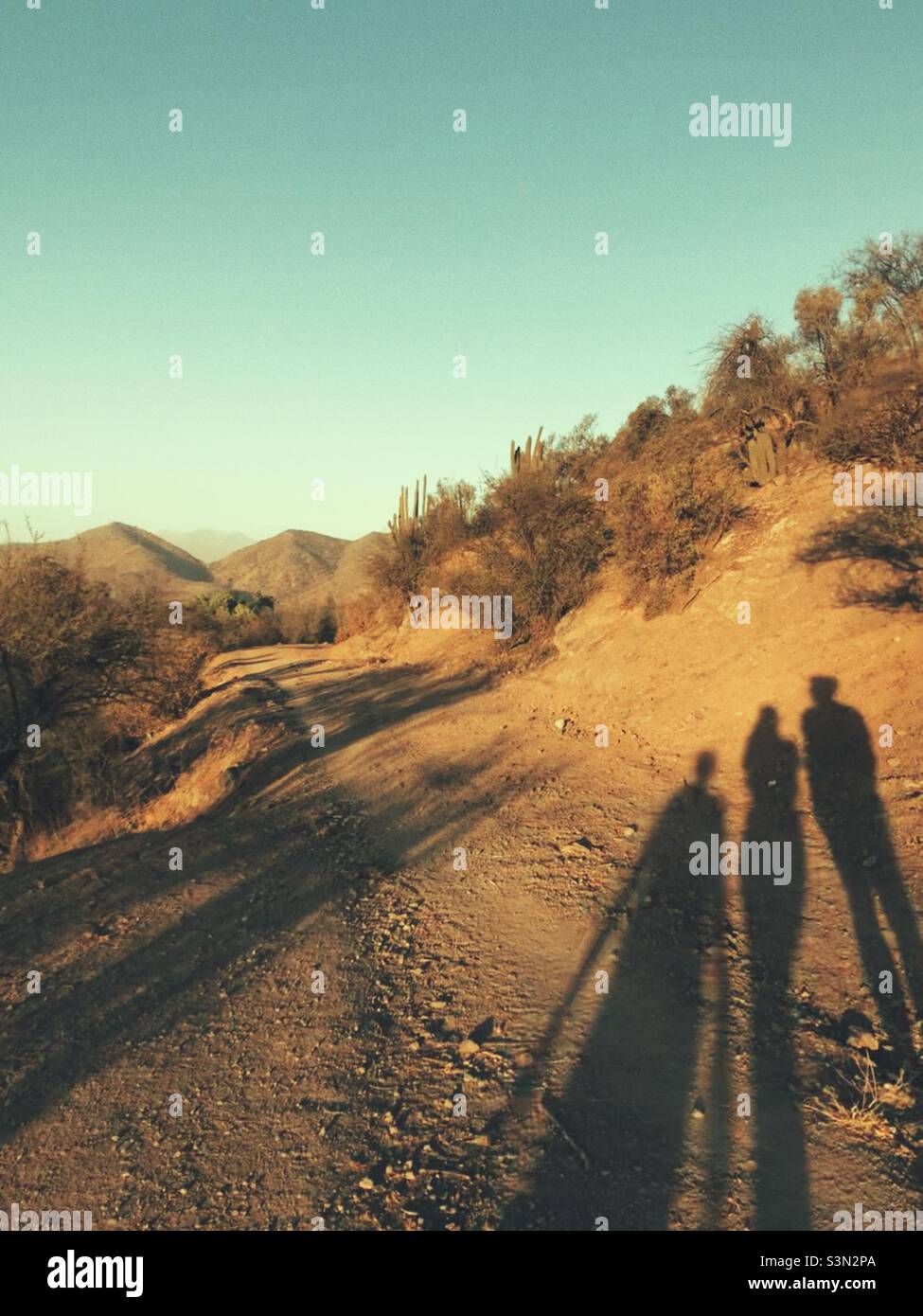 People shadows - Smartphone Captured Stock Image