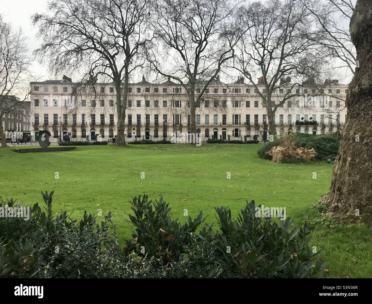 Fitzroy Square London - Smartphone Captured Stock Image