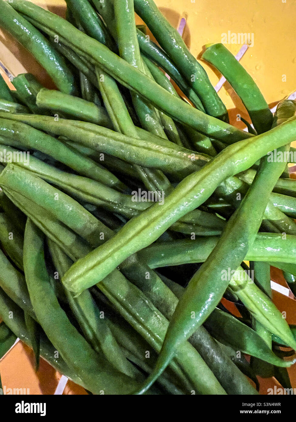 Green runner beans Stock Photo Alamy