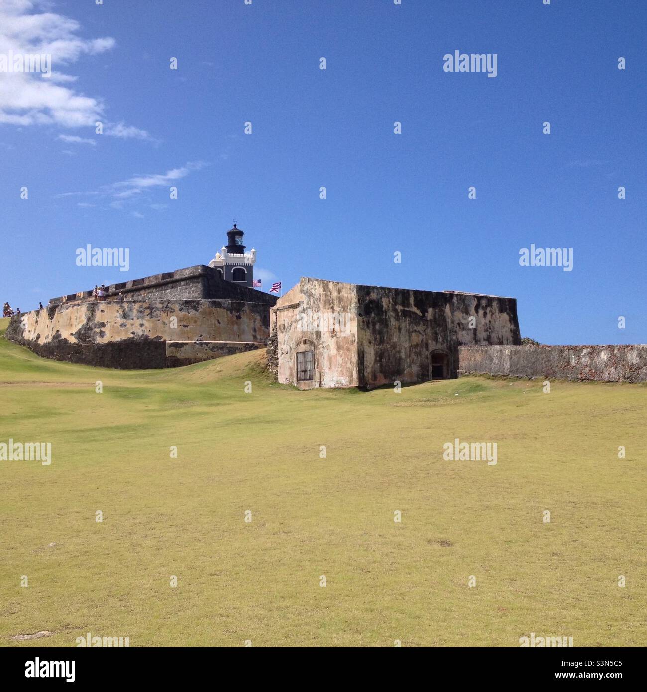 Perfect day at the San Felipe del Morro Castle. - Smartphone Captured Stock Image