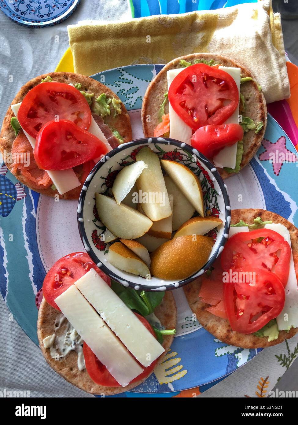 A healthy lunch meal. - Smartphone Captured Stock Image