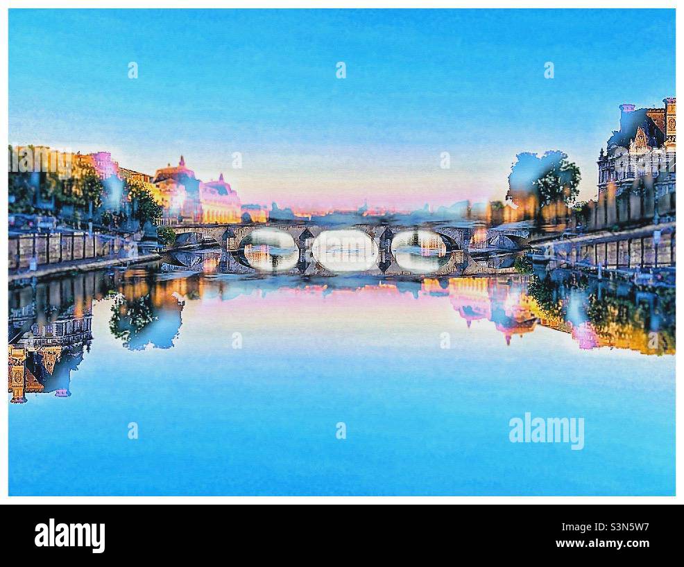 The Seine - Smartphone Captured Stock Image