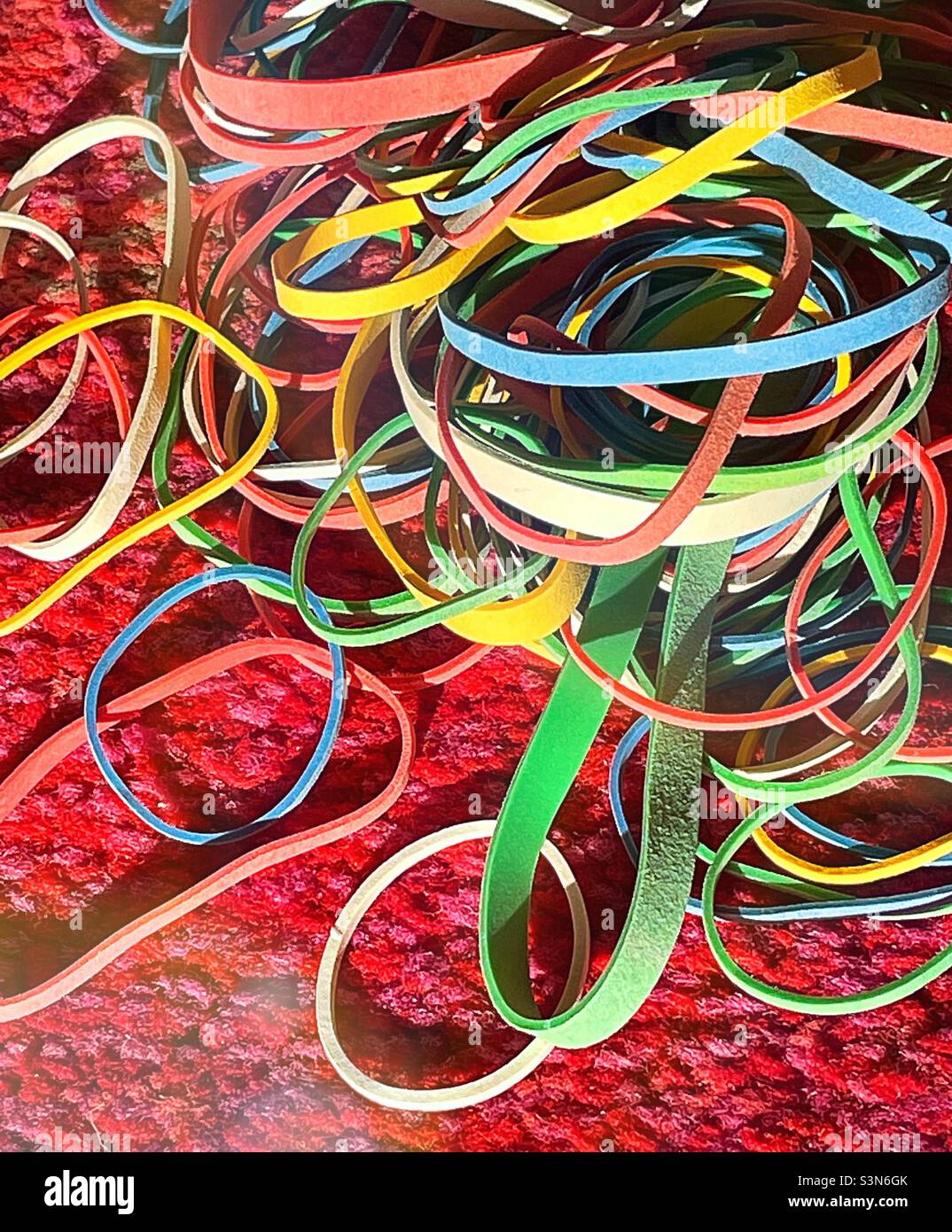 Rubber bands - Smartphone Captured Stock Image