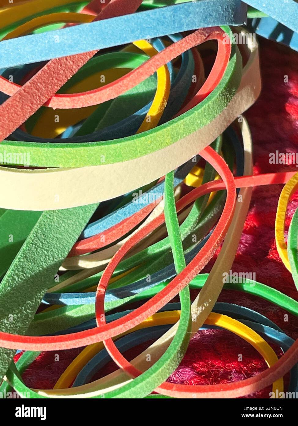 Rubber bands - Smartphone Captured Stock Image
