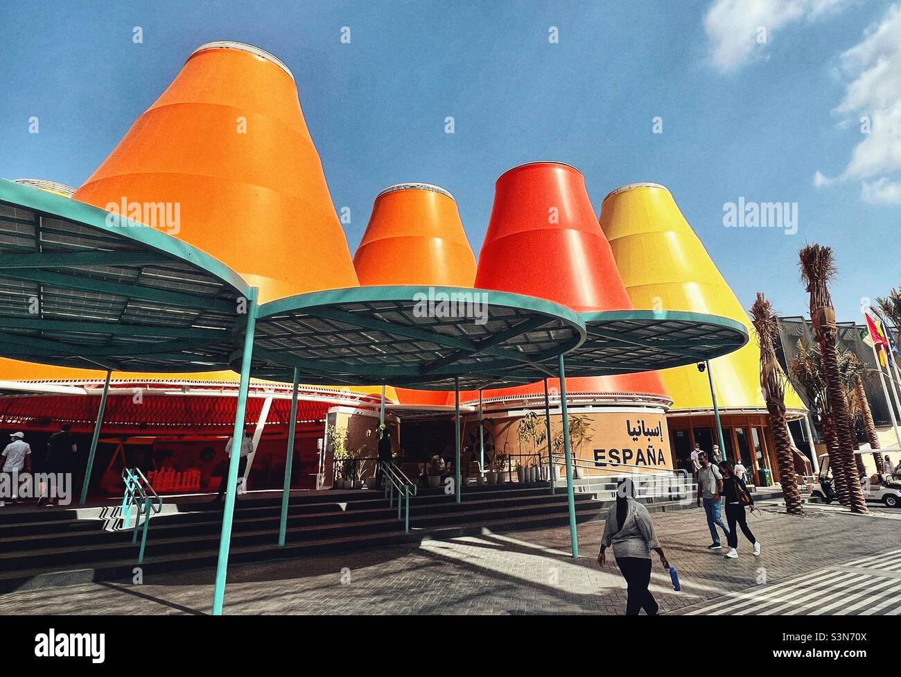 Spanish Pavilion at Dubai Expo 2020 Stock Photo