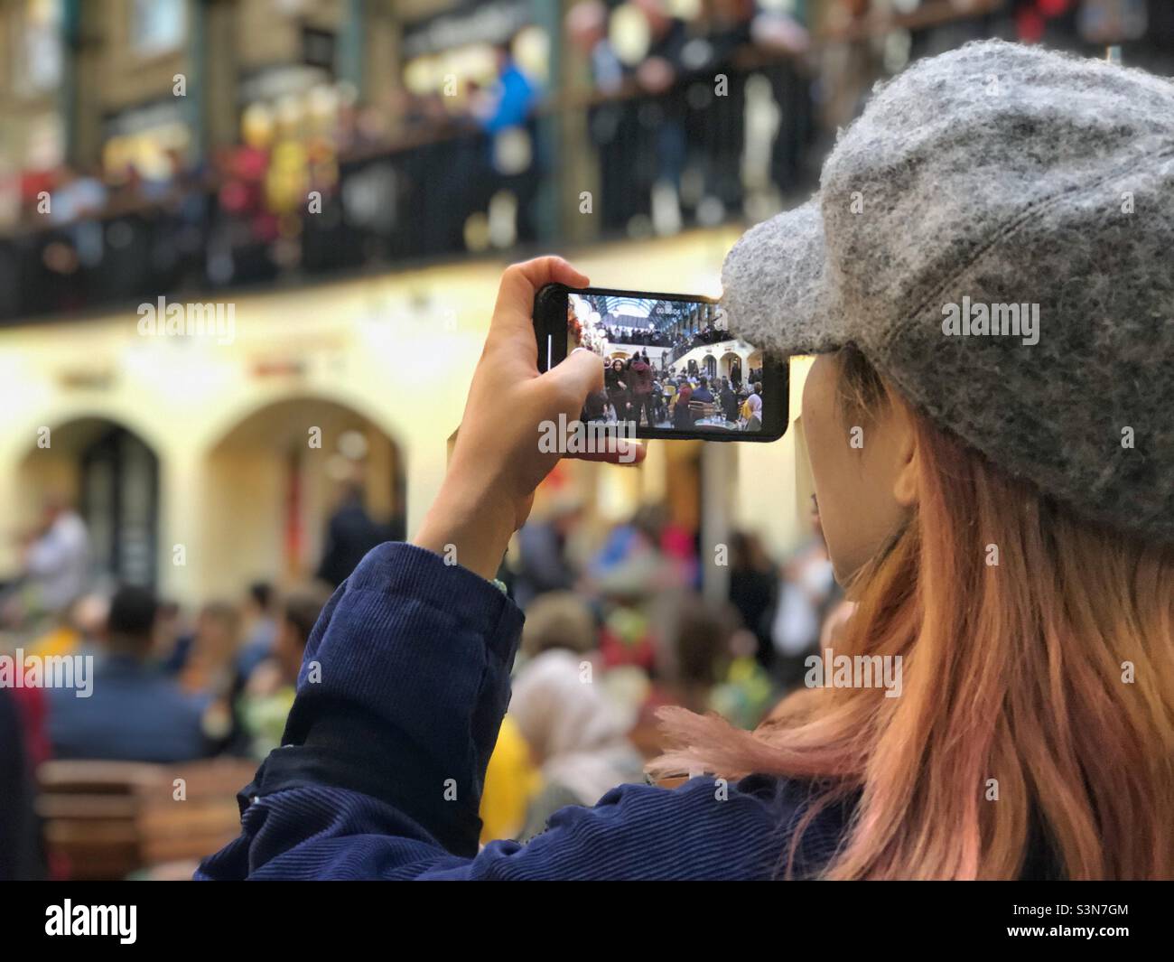 Metaphotography in Covent Garden - Smartphone Captured Stock Image