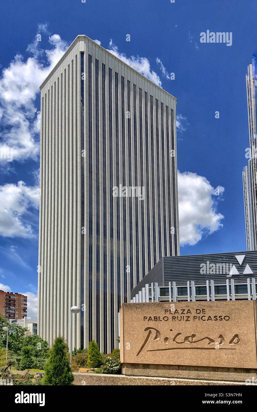 Pablo Picasso Square in Madrid - Smartphone Captured Stock Image