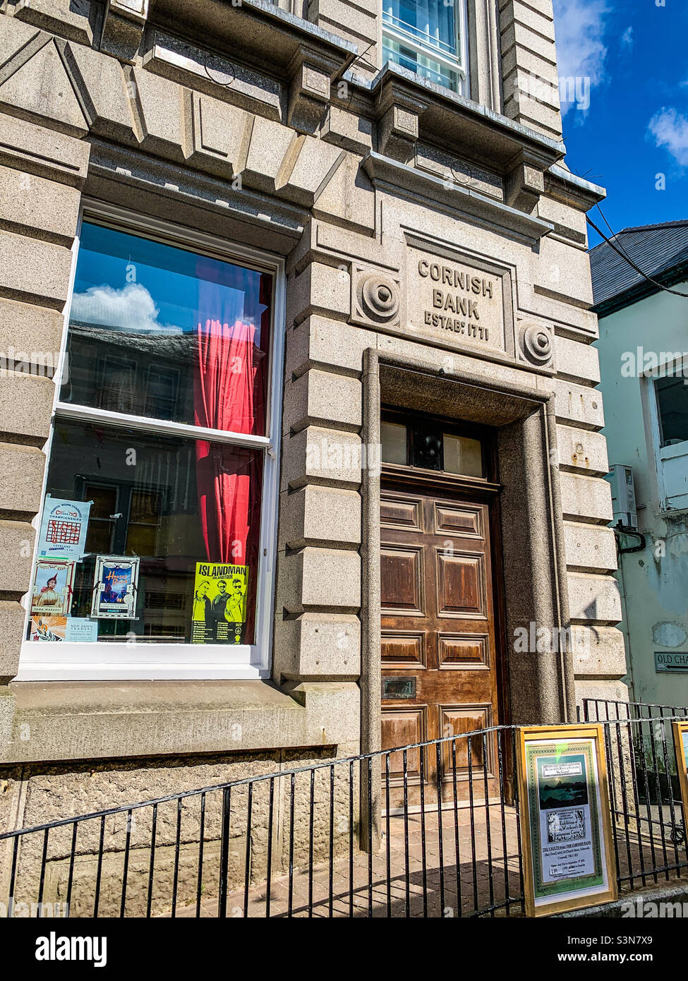 Cornish Bank established in 1771 in Falmouth Cornwall - Smartphone Captured Stock Image
