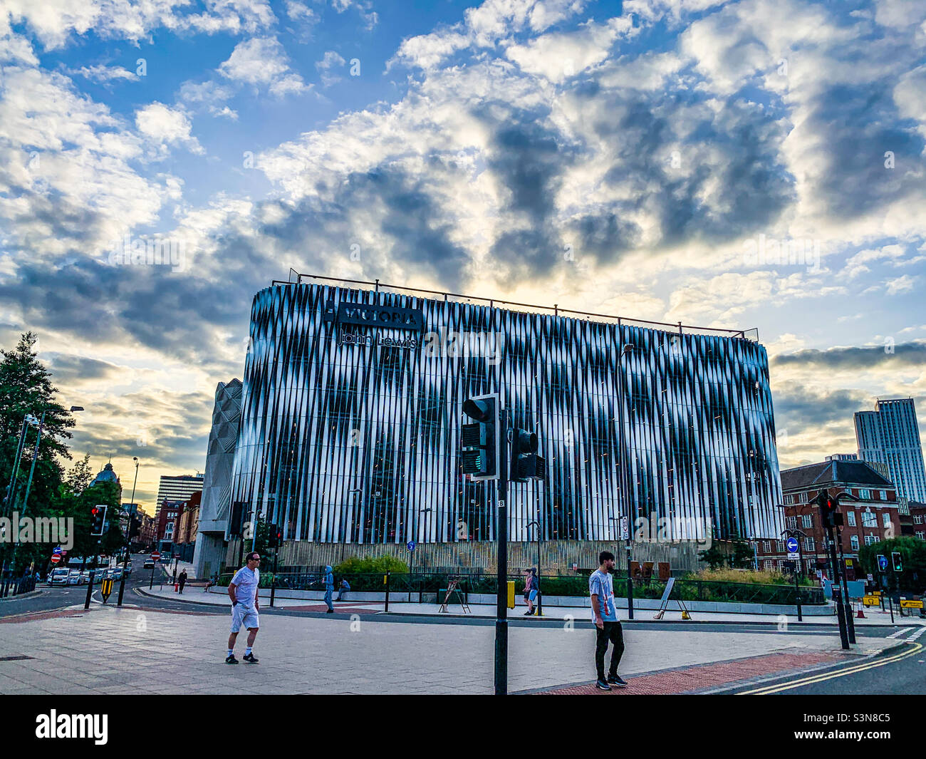 John Lewis Victoria Quarters multi storey car park in Leeds city centre - Smartphone Captured Stock Image
