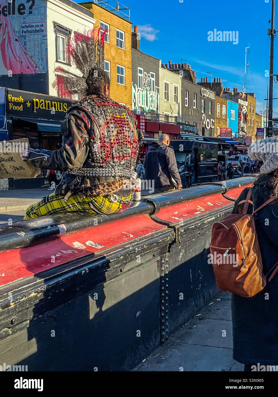 Camden high street, London - Smartphone Captured Stock Image