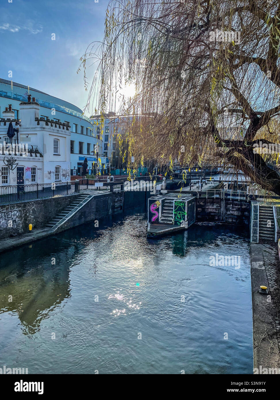 Camden lock, London - Smartphone Captured Stock Image