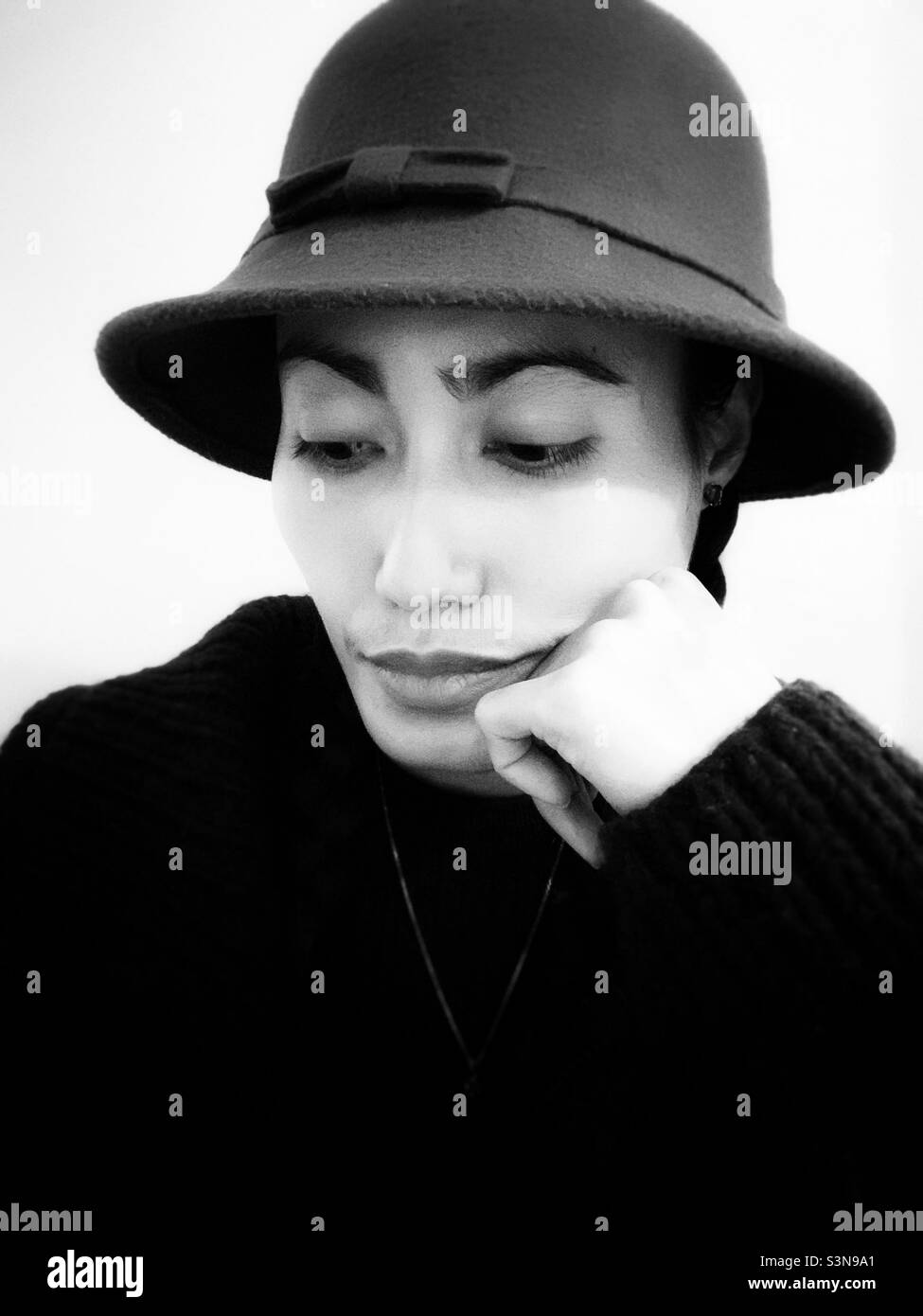 Pensive - Smartphone Captured Stock Image