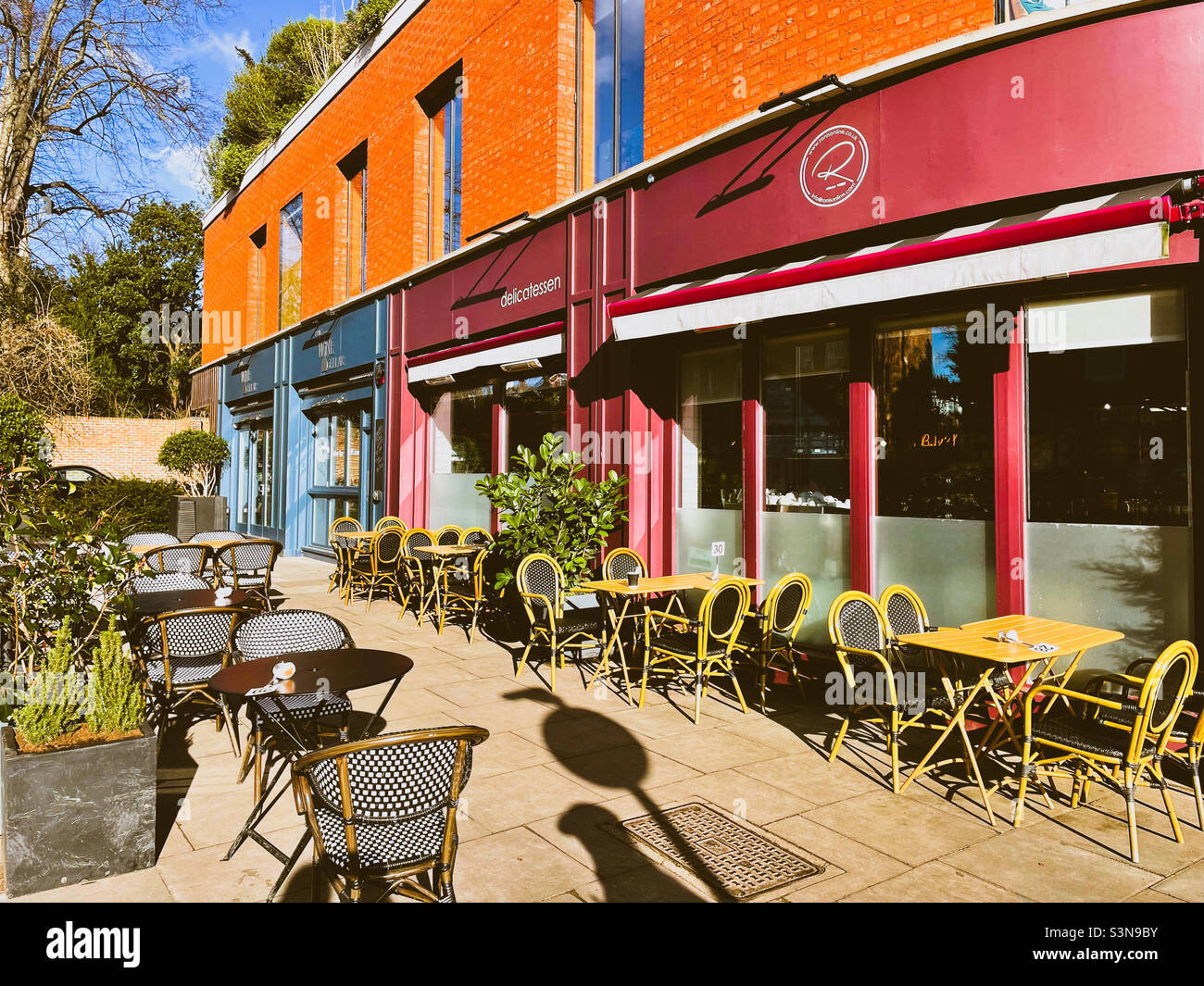 Local cafes & bars, Swains lane, Highgate, London - Smartphone Captured Stock Image