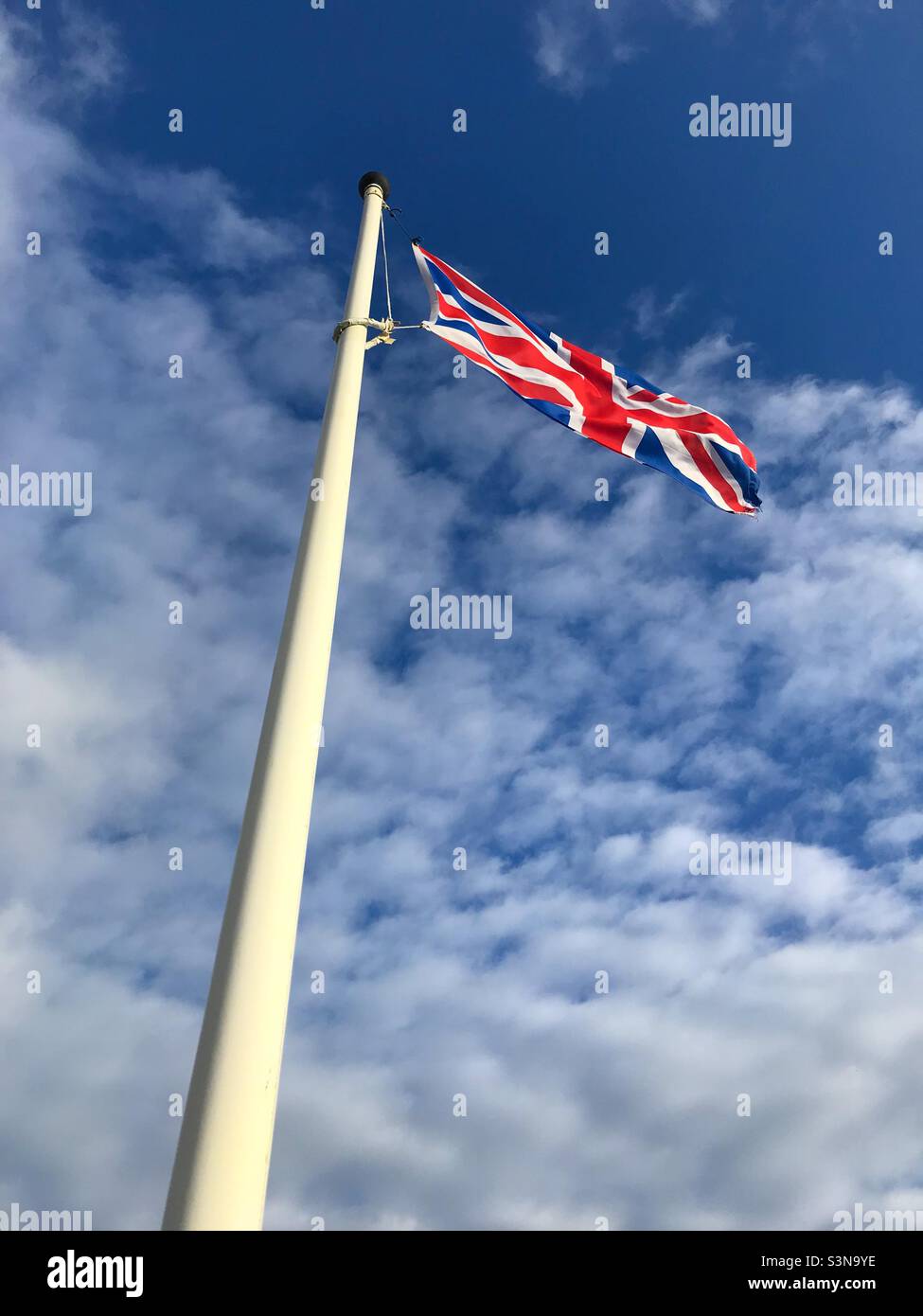 British flag - Union Jack - Smartphone Captured Stock Image