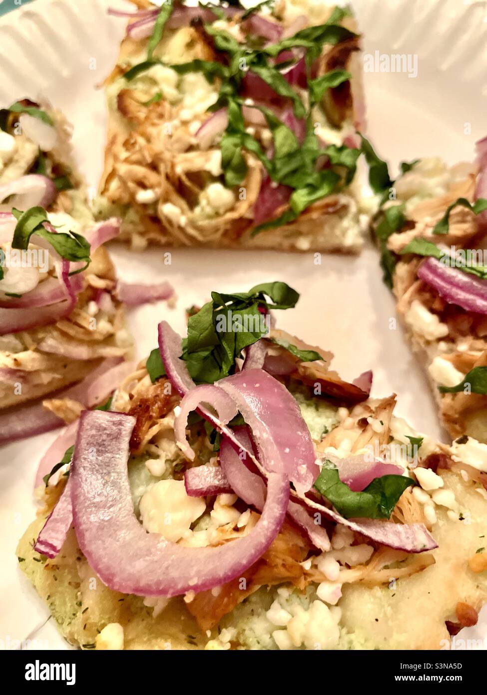 Homemade Greek Gyro flatbread Stock Photo Alamy