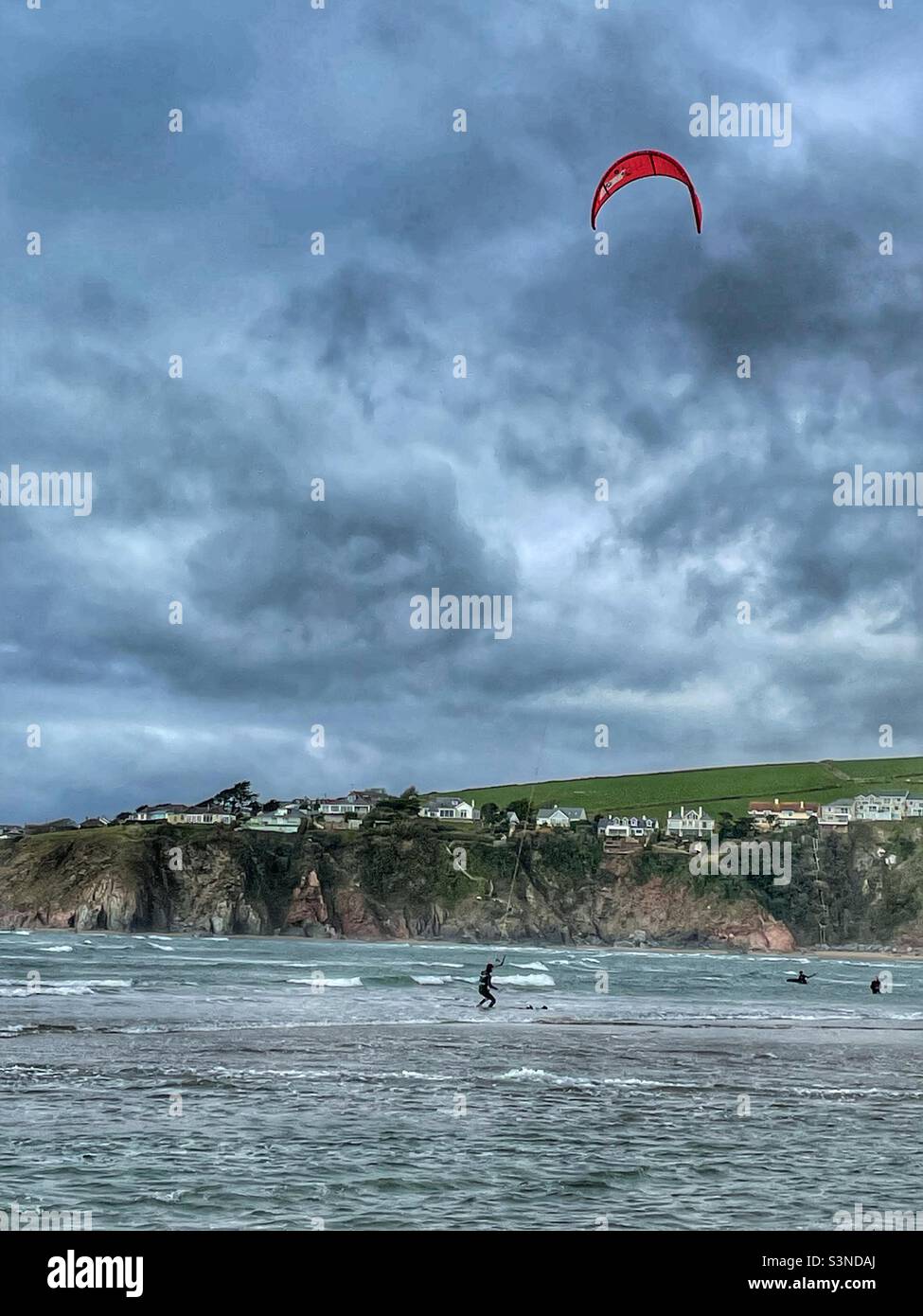 Kite Surfer - Smartphone Captured Stock Image