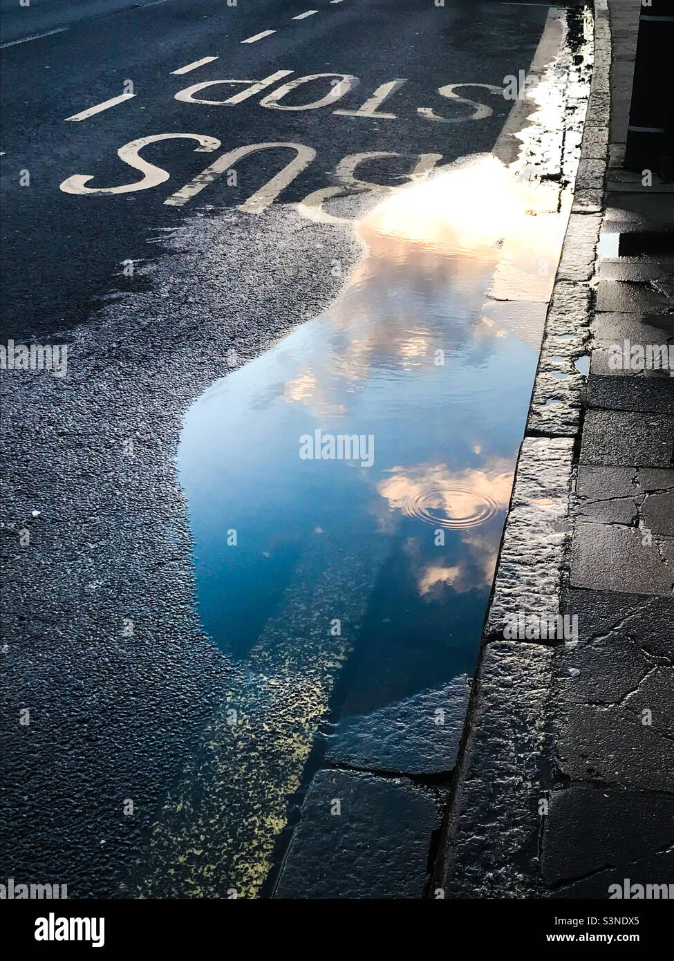 Rain into puddle High Resolution Stock Photography and Images - Alamy
