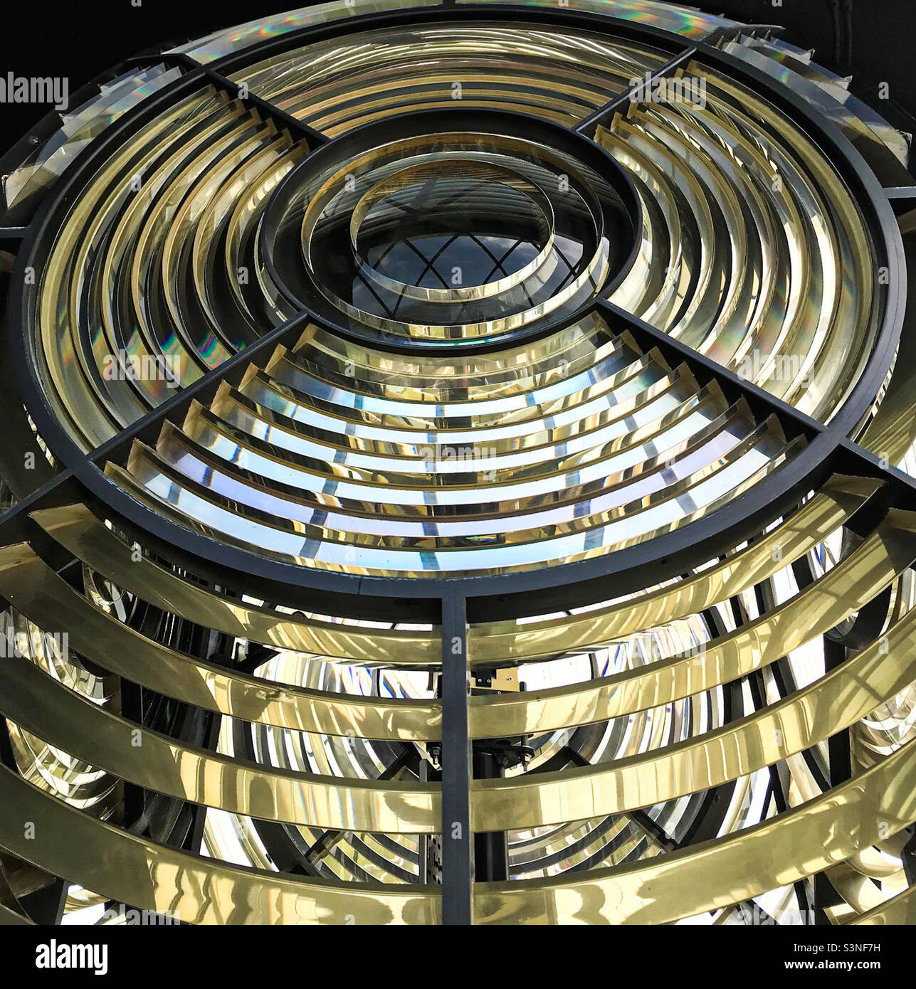 Lens at Lizard Lighthouse - Smartphone Captured Stock Image