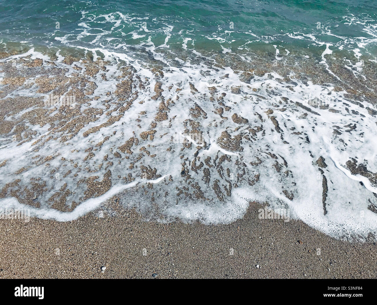 Waves on the beach - Smartphone Captured Stock Image