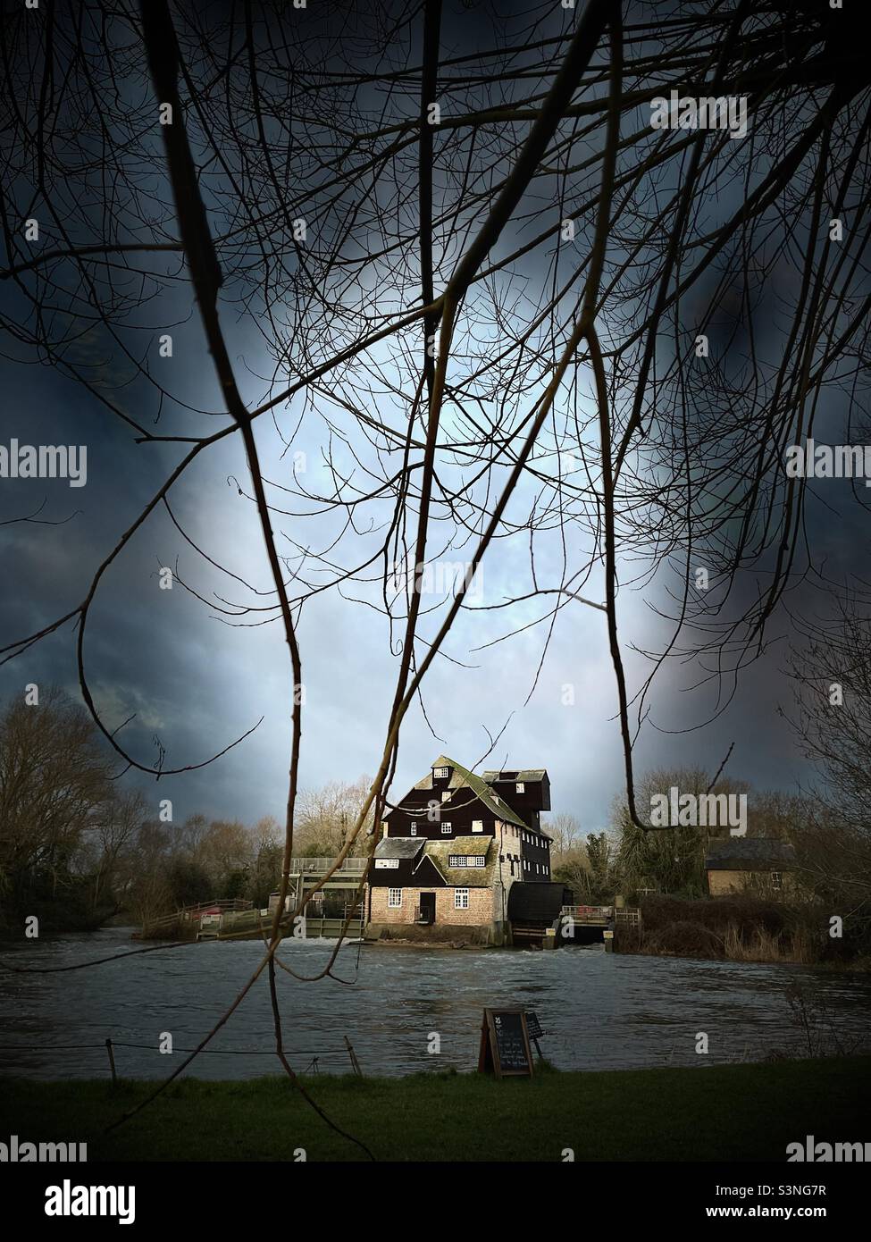 Houghton Mill Cambridgeshire National Trust - Smartphone Captured Stock Image