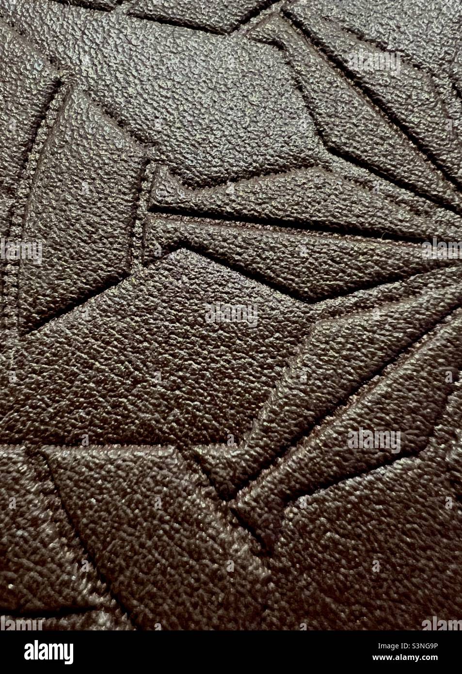 Leather imprint design for background Stock Photo