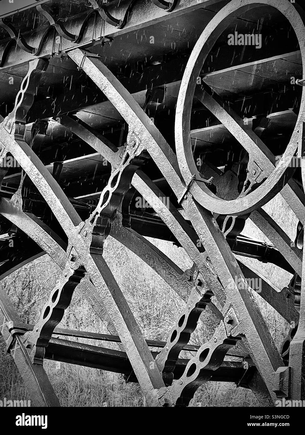 The first cast iron bridge in the world Stock Photo Alamy