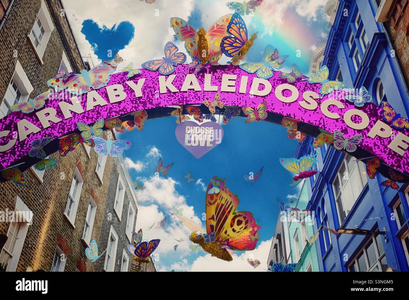 Carnaby Kaleidoscope Stock Photo