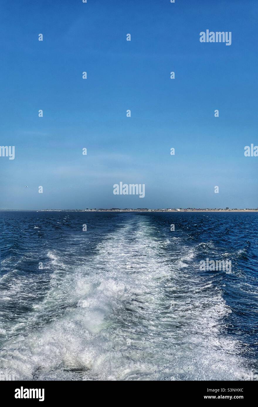 Bubbles from the boat - Smartphone Captured Stock Image