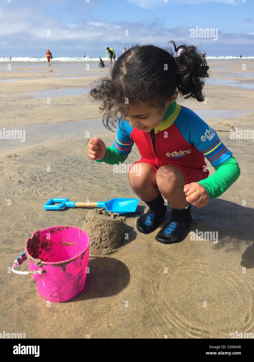 Happy girl in wetsuit hires stock photography and images Alamy