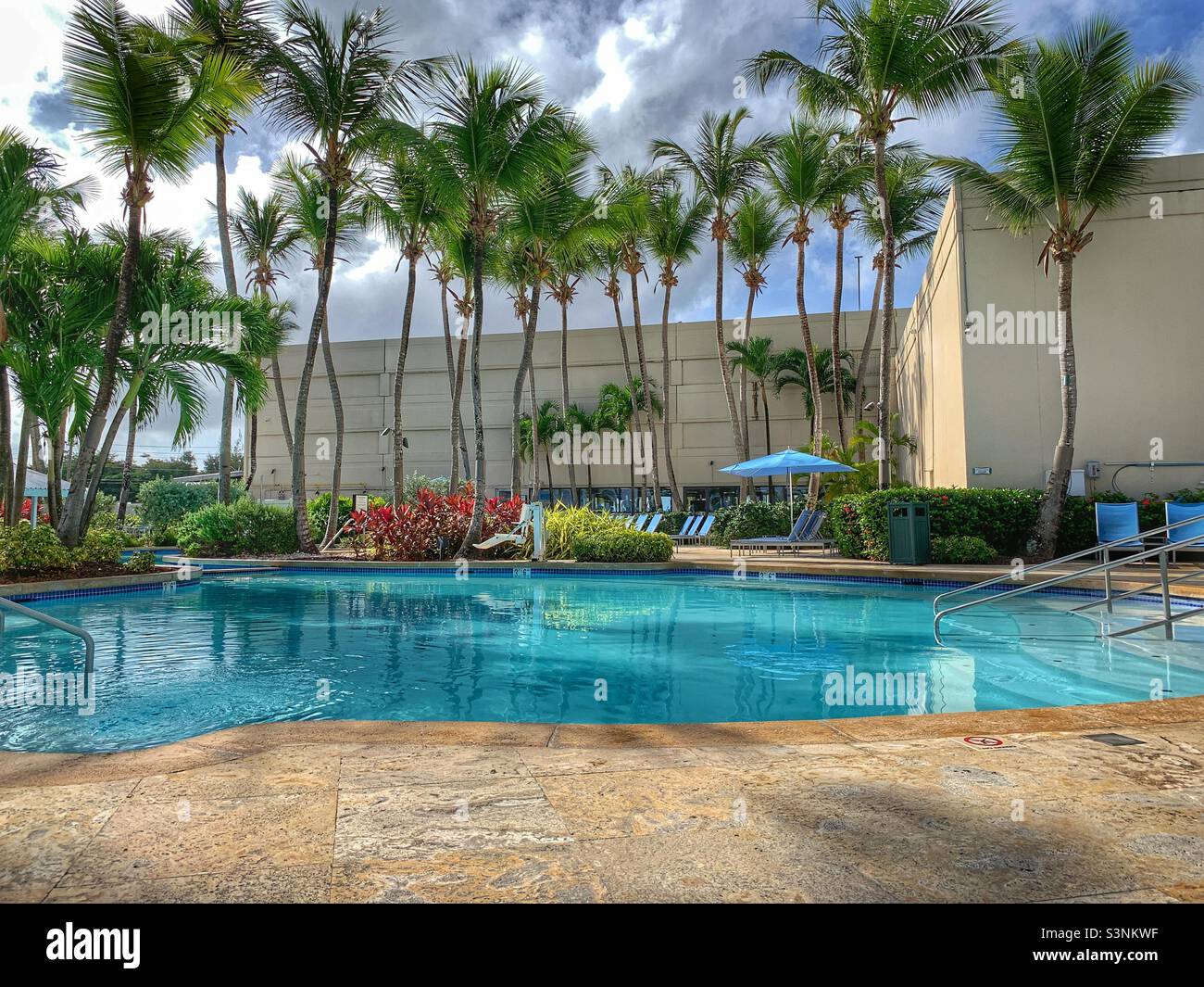 Swimming pool. Courtyard by Marriott Isla Verde Puerto Rico. Stock Photo