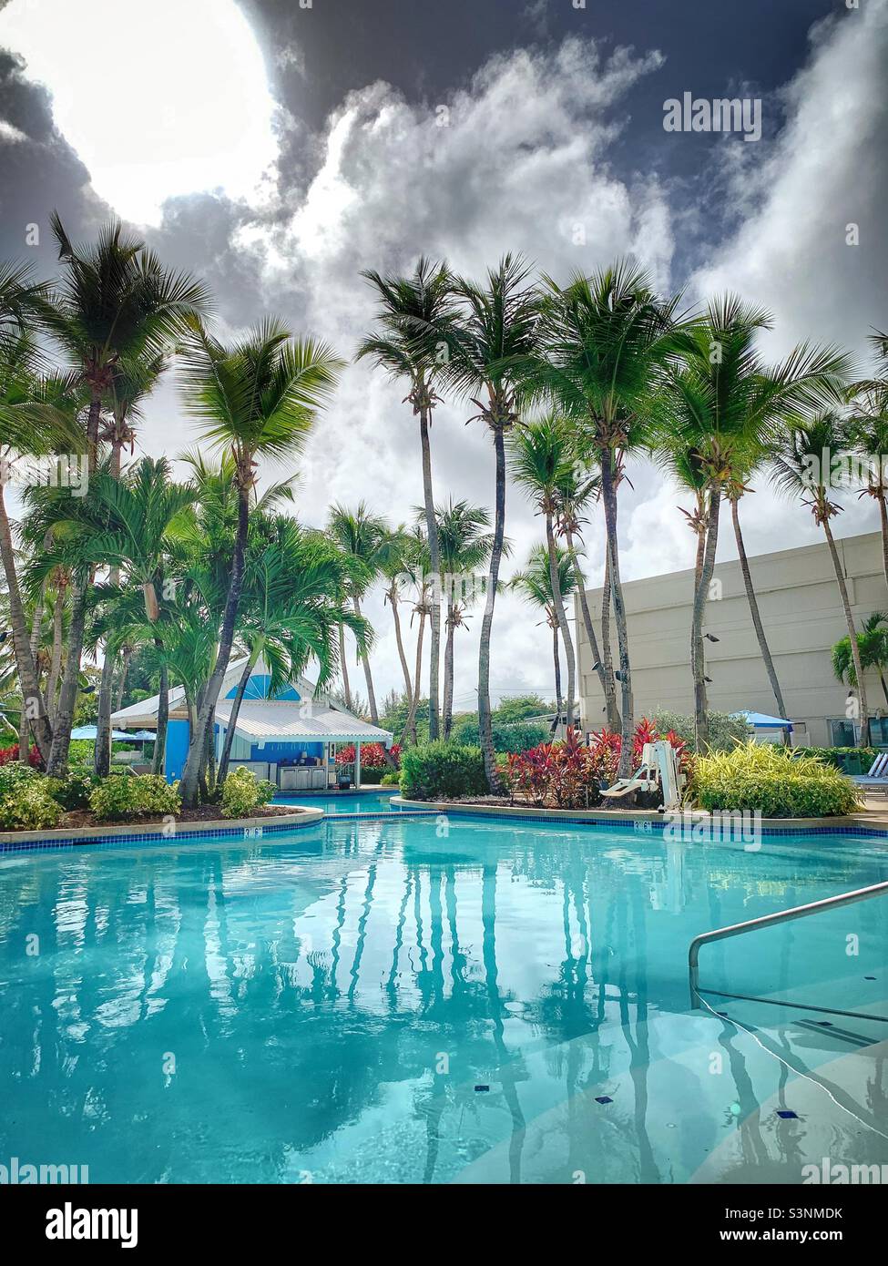 Courtyard by Marriott Isla Verde Puerto Rico. Swimming Pool. Stock Photo