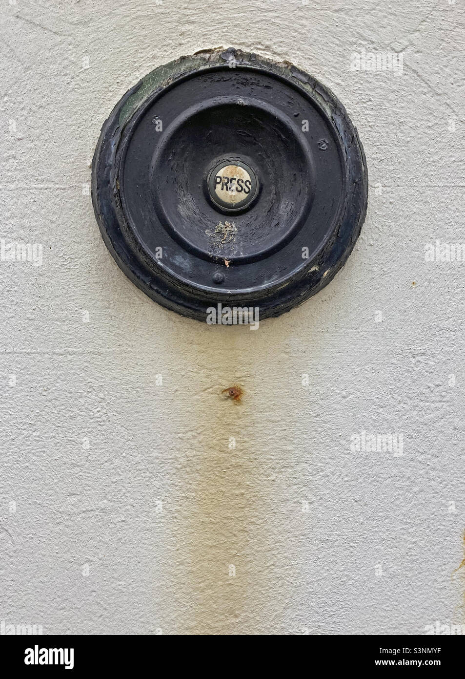 An old doorbell button Stock Photo