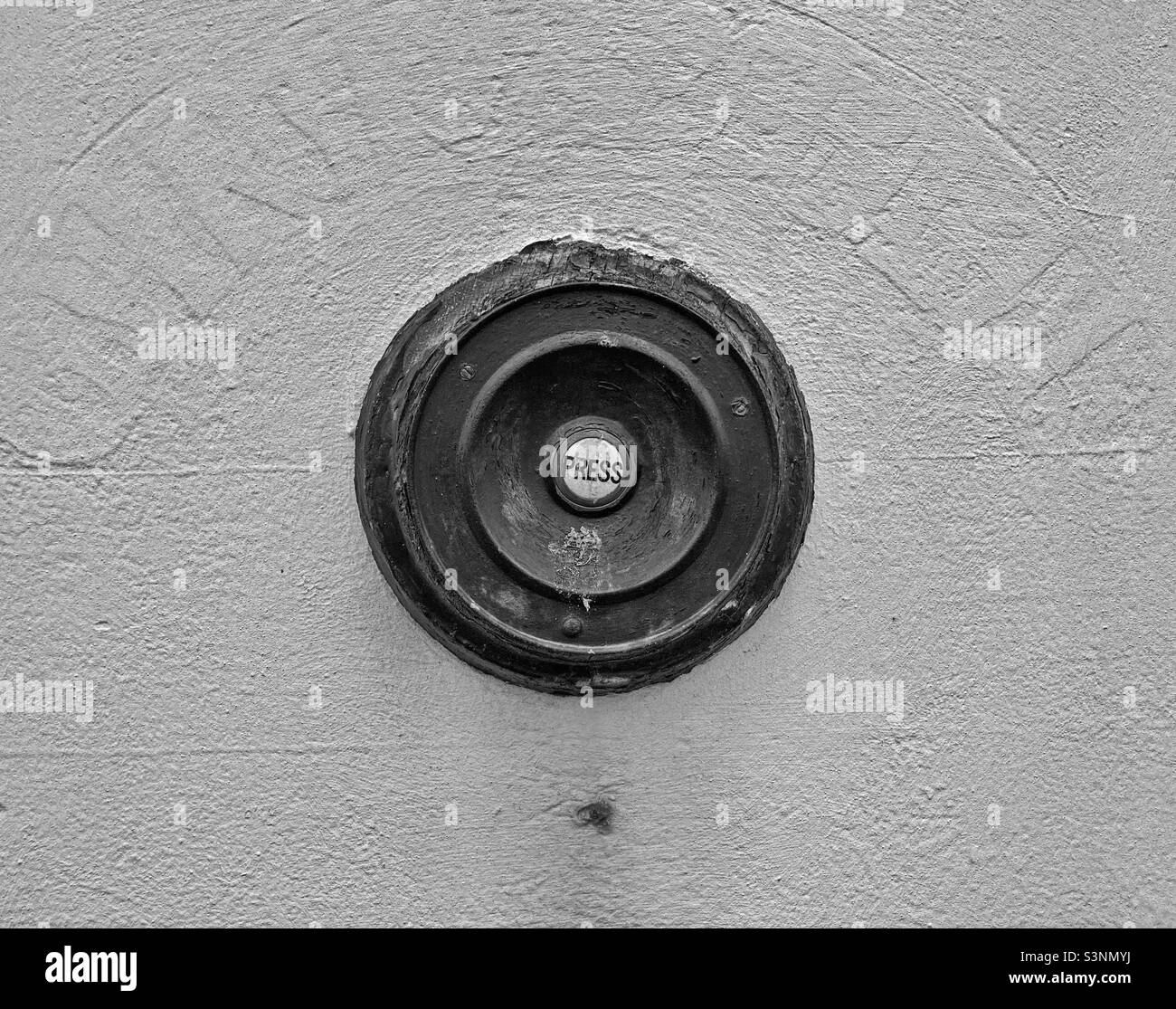 An old doorbell button - Smartphone Captured Stock Image