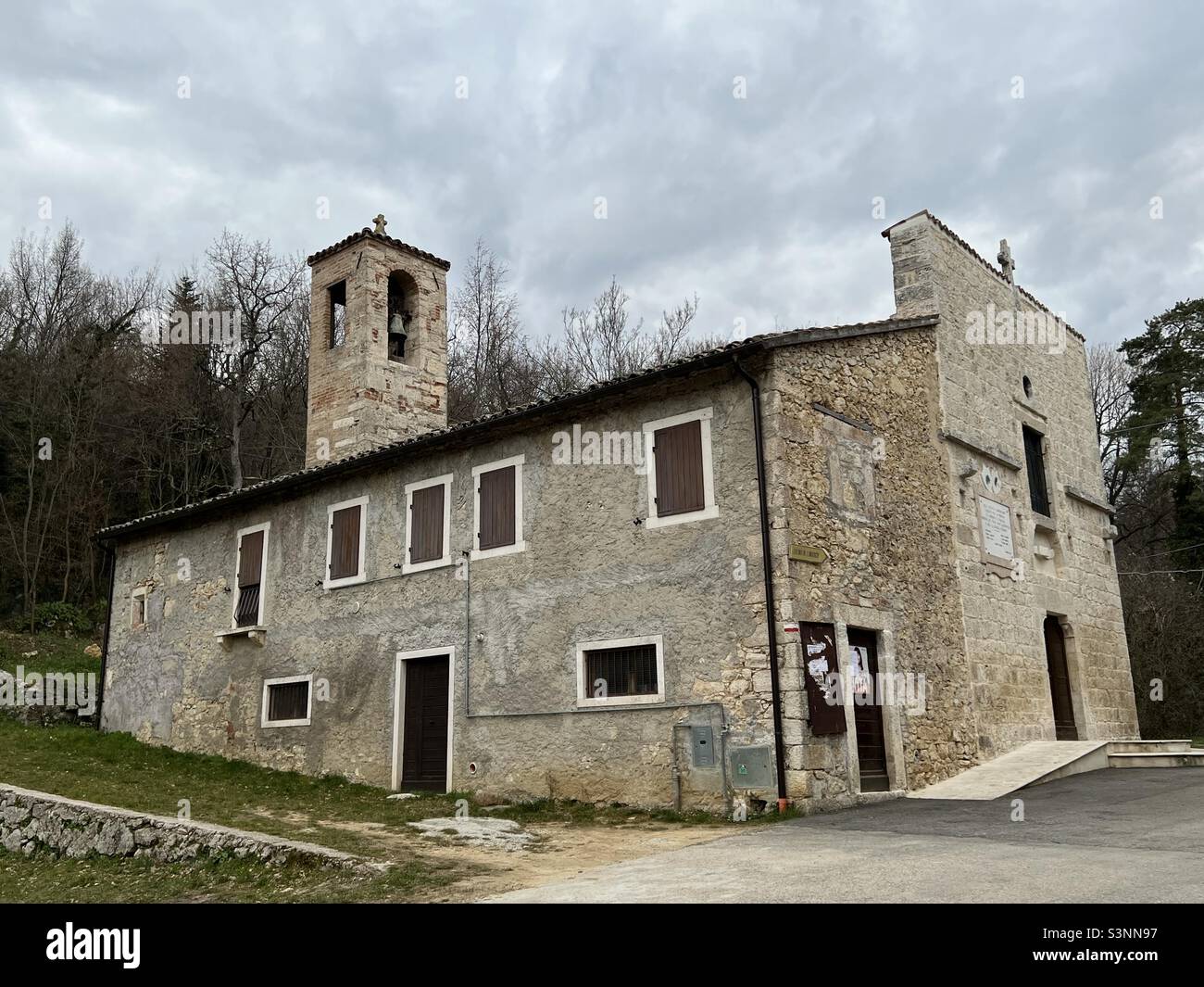 Church of San Bartolomeo, Piagge, Ascoli Piceno, Italy Stock Photo