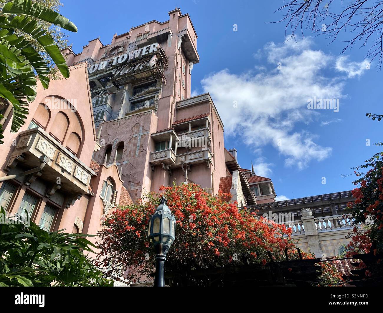 Orlando, FL, USA. 27th February 2022. Tower of terror attraction, one of  the oldest attraction in Hollywood Studio, USA Stock Photo - Alamy