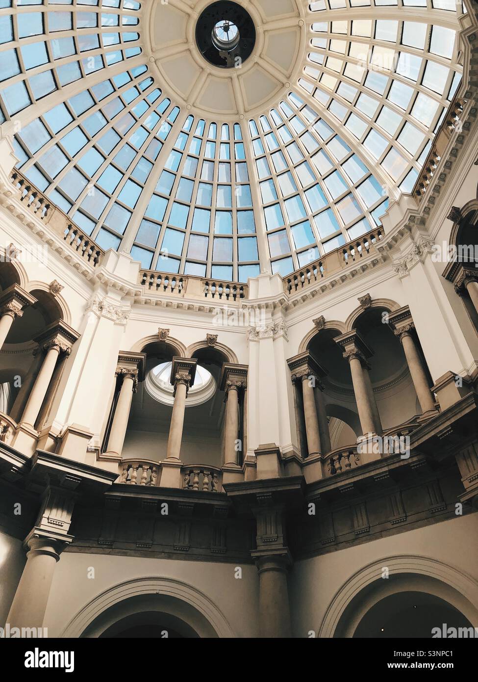 Iconic rotunda glass dome at Tate Britain in London, England Stock